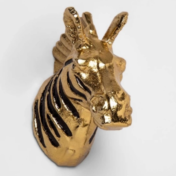 Opalhouse Other - Enamel Zebra Wall Decor Gold - Opalhouse